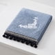 thumbnail image 5 of Toallas de Mano de Coral Fleece con Bordado Boho REGALWOVEN con Borla, 29" x 13" Toallas Decorativas Suaves y Absorbentes para Baño, Gimnasio, Hotel, Spa Azul 4pk, 5 of 7