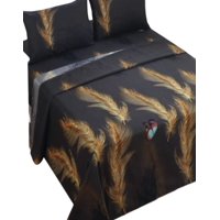 Genérica - Sábana Plaza Y Media 144 Hilos Algodón Suave 8O3