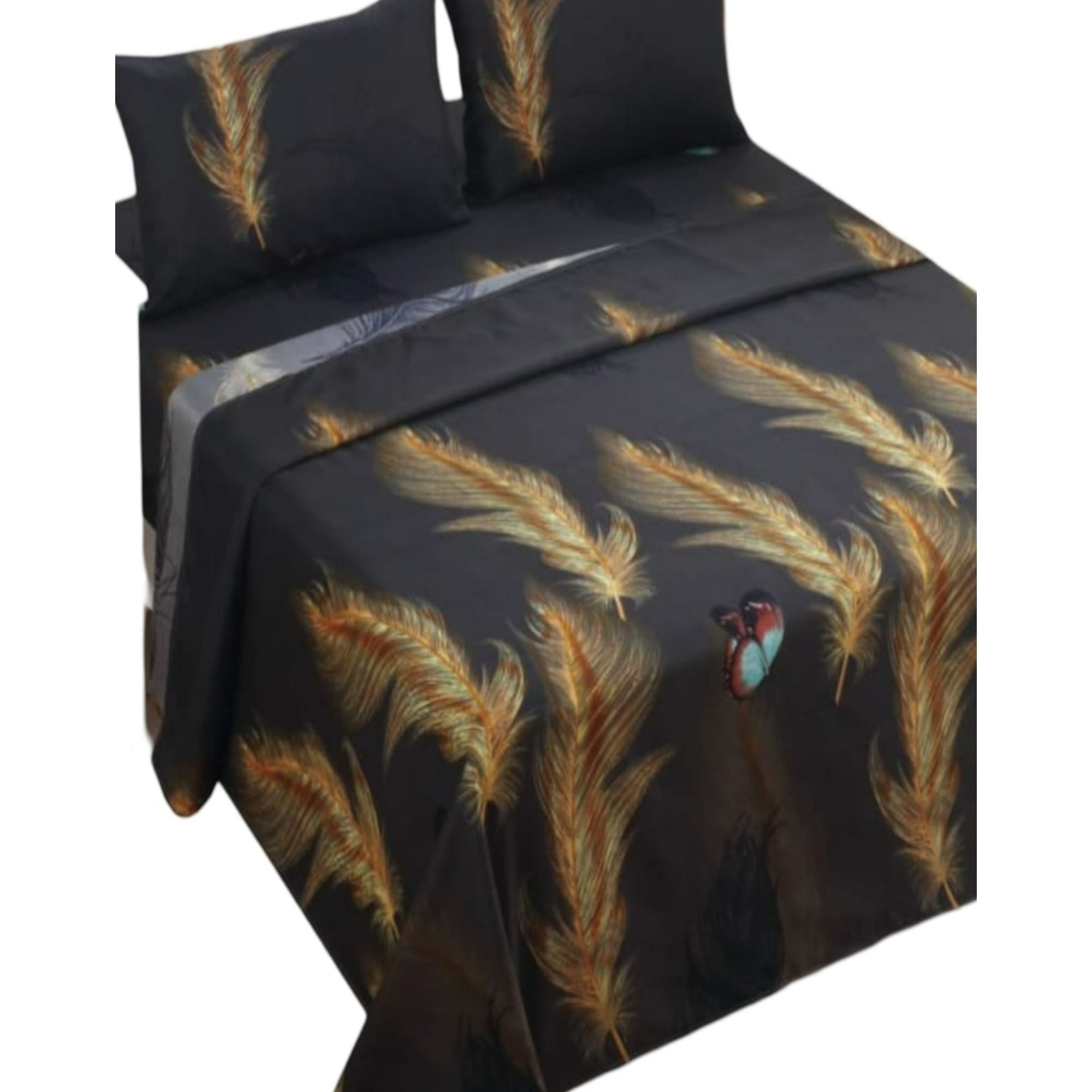 Genérica - Sábana 144 Hilos Algodón 2 Plazas Premium 8o3