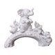 thumbnail image 2 of Estatua De Elefante De Resina, Escultura Moderna De Elefante Para Gabinete De Estantería De Oficina, Color Blanco, 2 of 5