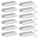 thumbnail image 1 of Tirador para gabinete Qjaiune de aluminio, 80 mm, plateado, 12 piezas, 1 of 8