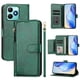 thumbnail image 1 of Funda tipo libro para Realme Note 50 4G con bolsillo con cremallera, cierre magnético, 7 ranuras para tarjetas y correa para la muñeca., 1 of 6