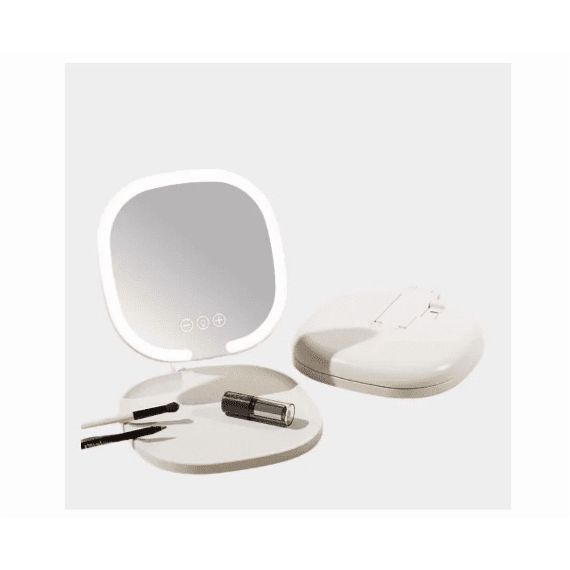 Plástico - Espejo Tactil Portatil Para Maquillaje Con Luz Led