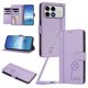 thumbnail image 1 of Funda Cartera Trébol para Xiaomi Poco F8 Pro con Ranuras Tarjetas y Carga Inalámbrica Morado claro, 1 of 6