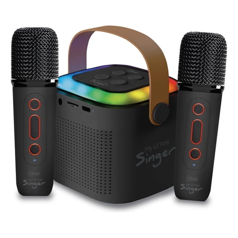 Parlante My Lil First Sínger Luz Rgb 2 Mic Inalam Mlab 09393