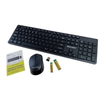 Tecmaster - Teclado + Mouse Inalámbrico Multimedia