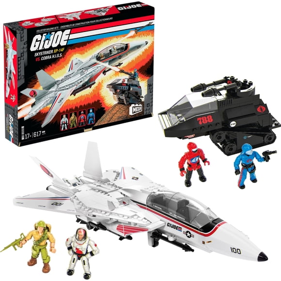 Figuras de acción Juguetes de construcción MEGA G.I. Joe Skystriker contra Cobra H.I.S.S.