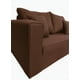 thumbnail image 3 of Sofa 2 Cuerpos Aurelia Tela Chocolate, 3 of 5