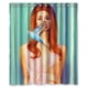 thumbnail image 1 of Cortina de ducha Lana Del Rey, juego de cortinas de baño con ganchos, tamaño 60 x 72 pulgadas, 1 of 3