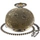 thumbnail image 2 of Reloj Realpoo de 46 mm con cuarzo, bronce tallado y cadena, 2 of 8