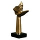 thumbnail image 3 of Figura Abstracta Escultura Golpe Besos Estatuillas Estilo Retro Artesanía Mesa Aureate, 3 of 5