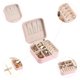 thumbnail image 3 of Caja de Accesorios de Viaje REGALWOVEN para Regalos de Chicas Adolescentes, Pequeño Organizador Portátil de Accesorios de Cuero PU Almacenamiento Rosa K, 3 of 7