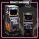 thumbnail image 2 of Mini Arcade Quarterarcades Space Invaders de madera, 43 cm, 2 of 6
