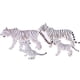thumbnail image 3 of 4 Piezas Simulación Blanco Tigre Figura Juguete Modelo Animal Set Adornos de Casa, 3 of 5