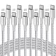 thumbnail image 1 of Cable USB C a USB C SwaggWood, paquete de 5 [1/2/3/3/5 m], carga rápida de 60 W, 1 of 7