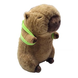 Total E-Commerce - Juguete Peluche Capibara 23Cm Con Mochila Tortuga Infantil