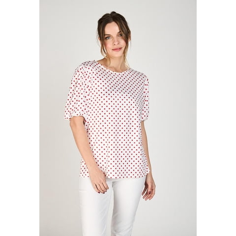 Polera Bianca Woman By Eclipse Rojo Xl