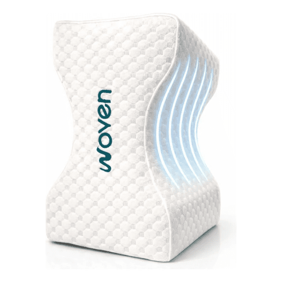 Cojín Almohada Ortopédica Para Piernas Viscoelástico Woven Blanco