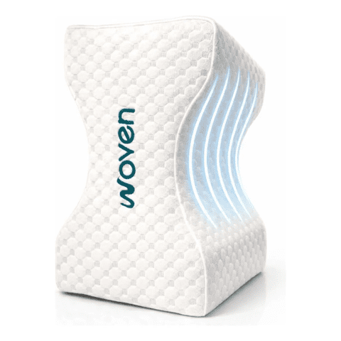 Cojín Almohada Ortopédica Para Piernas Viscoelástico Woven Blanco