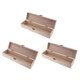 thumbnail image 3 of 3Pcs Rectángulo Liso Caja De Madera Caja De Almacenamiento De Joyería Caja Con Cierre De Bloqueo, 3 of 5