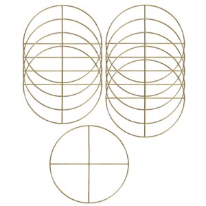 Magideal - 10 Uds. De Guirnaldas De Florales, Marco Circular, Colgante De Pared, Manualidades Diy Para Decoración De Fondo En Hogar 20 Centímetros