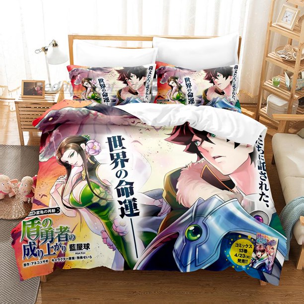 The Rising of the Shield Hero Bedding Set Bed Set Aldult Kid Bedroom Duvetcover Sets