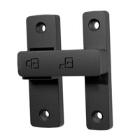 Magideal - Cerradura De Puerta Con Pestillo De 180 Grados, Fácil Instalación, Cerradura De Perno Para Puertas De Metal. Negro