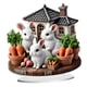 thumbnail image 5 of Decoración De Huevos De Pascua Con Forma De Conejo, Manualidades 2D, Adorno De Conejo Para La Ventana De La Cocina, Estilo Pasarela C, 5 of 5