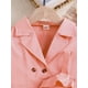 thumbnail image 3 of 2pcs Girls Fashion Solid Non Stretch Puff Sleeve Double Button Blazer & Belted Cami Dress, 3 of 3