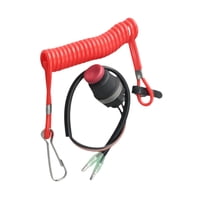 Ioensy - Interruptor De Parada De Seguridad Con Cordón Llave De Interruptor De Apagado Seguro Para Accesorios De Barco