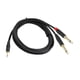 thumbnail image 5 of 3.5 Mm A Doble Adaptador Estéreo De Cable Divisor De 6.35 Mm De Ts Y Para Altavoz De Reproductor De CD 100 Cm, 5 of 5