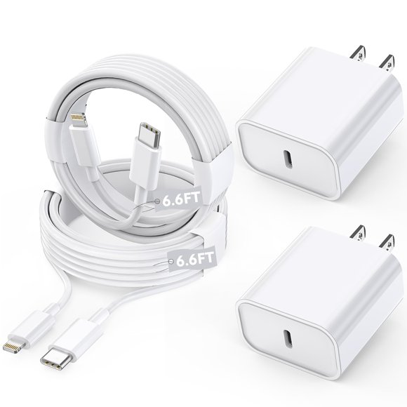 Cargador DelTucci iPhone PD Tipo C Pack de 2 - Blanco