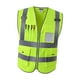 thumbnail image 2 of Chaleco Reflectante Verde Brillante XXL, 2 of 3