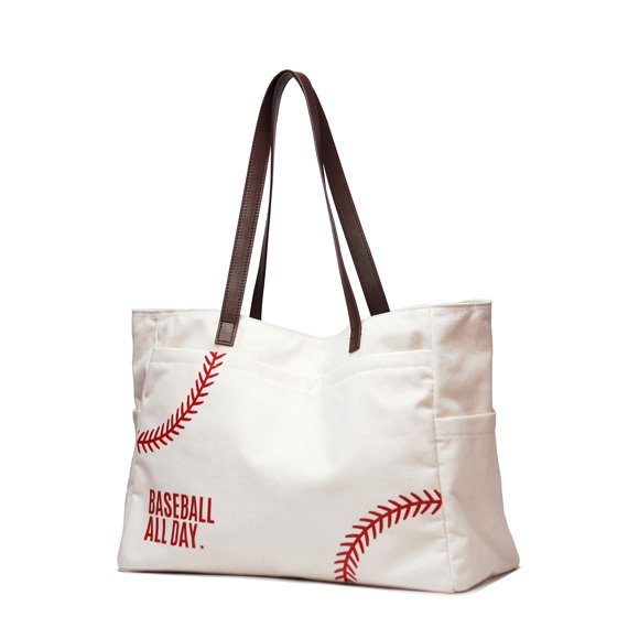 Bolso YHSHYZH de béisbol para mamá, bolso bordado, béisbol