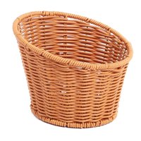 Bothyi - Bocadillos Redondos Tejidos Bandeja Redonda Para Servir Para El Baño Casa 13.5X10.5X8Cm