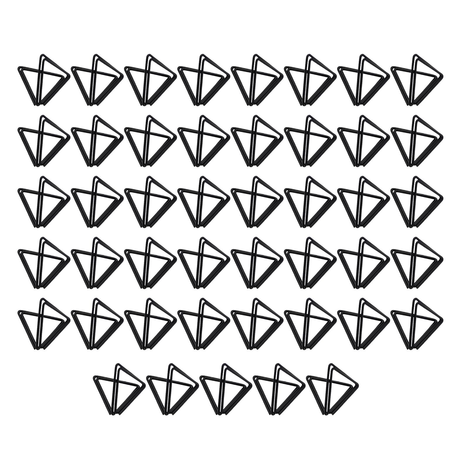 Magideal - Soporte Para Tarjetas De Mesa De 45 Piezas, Soporte Para Número De Mesa De Boda, Forma Triangular, Soporte Para Fotos, Clip De Soporte Para Boda, Baby Negro
