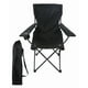 thumbnail image 1 of Pack de 2 Sillas De Playa o Camping Plegable con Porta Vaso Negro, 1 of 4