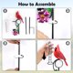 thumbnail image 4 of Pluviómetro YNGFIL 102 cm con Pájaro Rojo y Termómetro Decorativo, 4 of 7