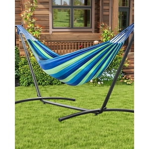 Genérico - Hamaca Con Base Para Balcón Y Terraza Verde