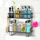 thumbnail image 1 of Estante organizador de baño DINEST de 2 niveles, negro, 1 of 6