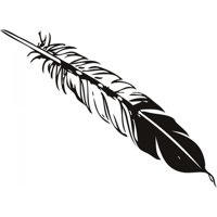 Rienda Libre Graphics - Decomural Feather Bird Ws-15444