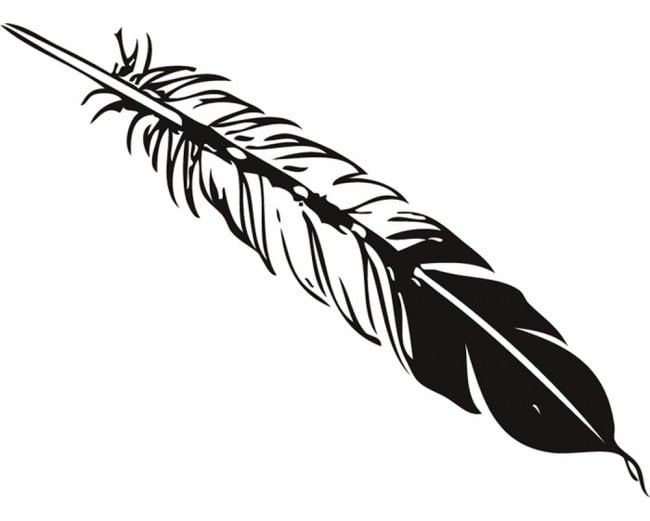 Rienda Libre Graphics - Decomural Feather Bird Ws-15444