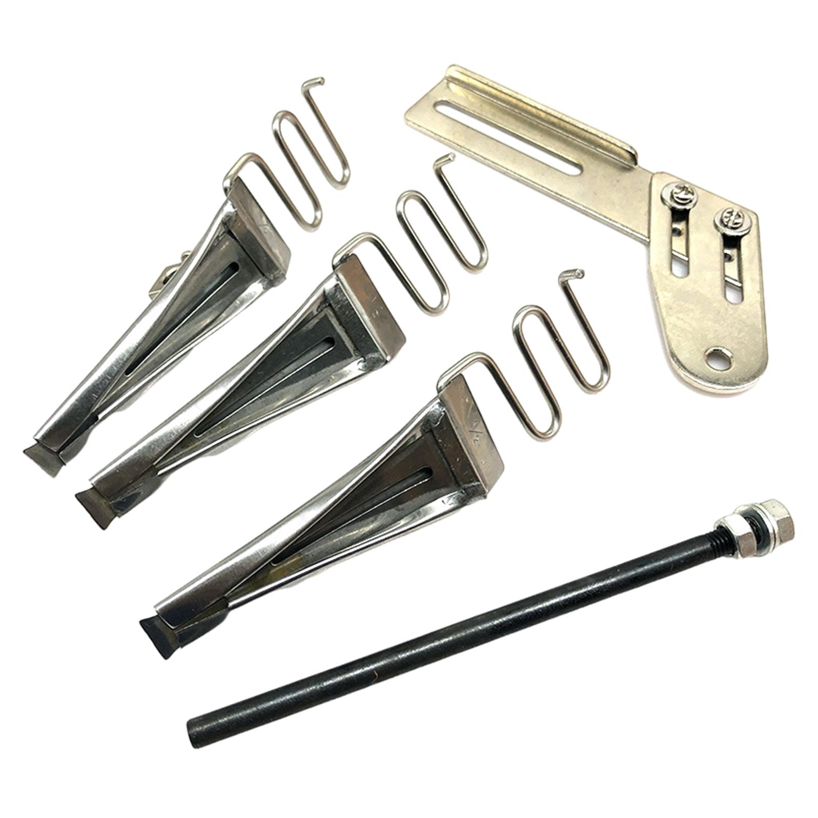 Magideal - 1 De Carpetas De Múltiples Cintas De Triple Raya, Accesorio De Encuadernación, Doble Pliegue, Ajustable, De Material Acero Inoxidable, Universal Para Esc 254 Mm