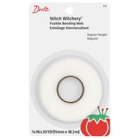 Tela Adhesiva Fusible Dritz Stitch, Color Blanco Brujo, 20 M