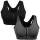 thumbnail image 1 of Sujetador deportivo con cremallera frontal para mujer, sin aros, para después de la cirugía, para yoga activo, 1 of 5