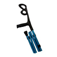 Ioensy - Muletas De Antebrazo Muletas De Brazo Portátiles Para Interiores Y Exteriores, Todo Terreno, Adultos, Azul