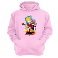 Genérico - Polerón Canguro Dibujos Animados Lt Rosa Talla Xl Unisex