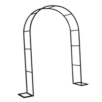 Magideal - Arbor De Jardín Con Arco De Boda, Arco De Jardín, Arco De Jardín De Cenador Tubular Fuerte, Pérgola De Cenador Tubular Al Aire Libre, Para Patio Trase Negro