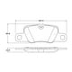 thumbnail image 2 of Pastillas Freno para auto Porsche Panamera 2017-2023 Trasero, 2 of 4