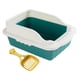 thumbnail image 2 of Bandeja De Arena Para Mascotas Con Pala Kitty Animales Peque?os Caja De Arena Para Gatos Con Parte Superior Abierta Verde L 50x35x18cm, 2 of 5